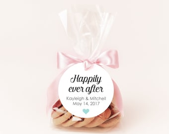 Happily ever after tag - Happily ever after favors - Wedding favor tags - Wedding tags - Favor tags wedding