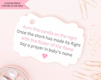 Baby Shower Candle Etsy