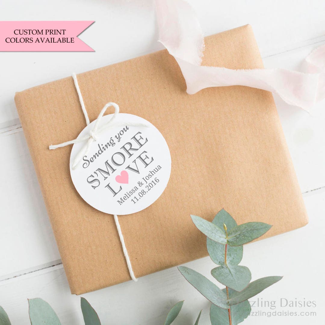 Smore Love Tags Smore Tags Smore Wedding Favor Tags Smore Wedding Tags