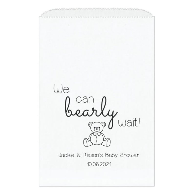 We Can Bearly Wait Bags White