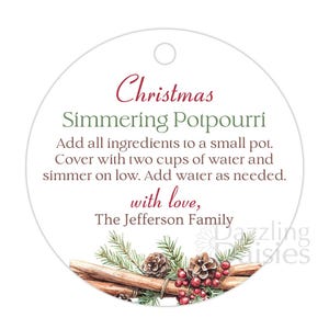Christmas Potpourri Tags