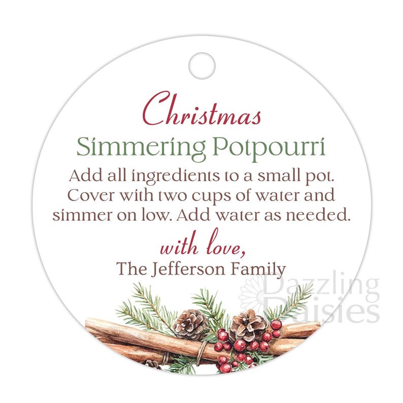 Christmas Potpourri Tags