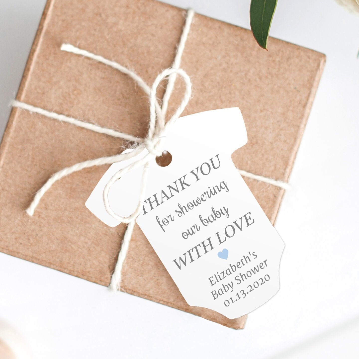 Etsy baby shower tags sales