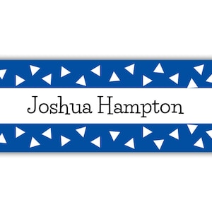 Personalized Name Labels for Kids Geometric Design, Waterproof School Supplies, Sippy Cup, Daycare Stickers