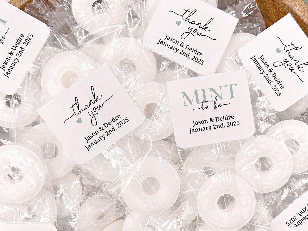 Mint to Be Wedding Favors, Mints Favor for Engagement or Bridal Shower ...