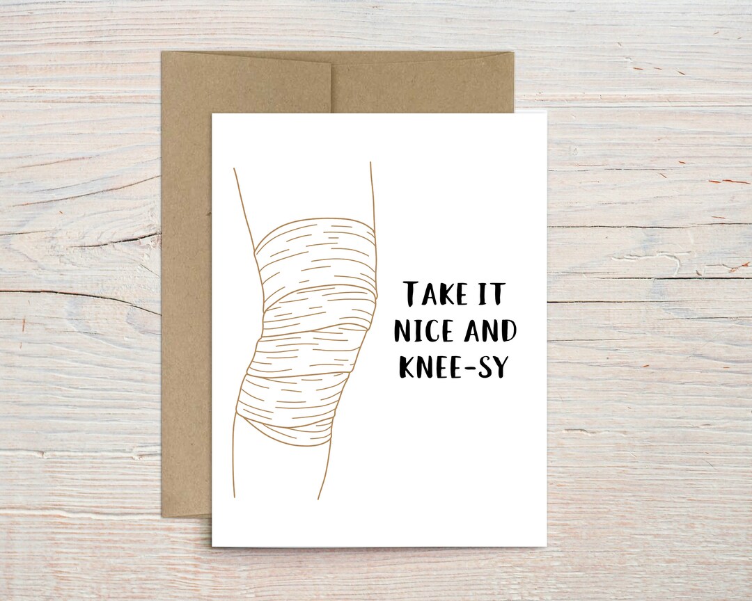 Knee Surgery Card Knee Replacement Card Knee Surgery Recovery Card Take