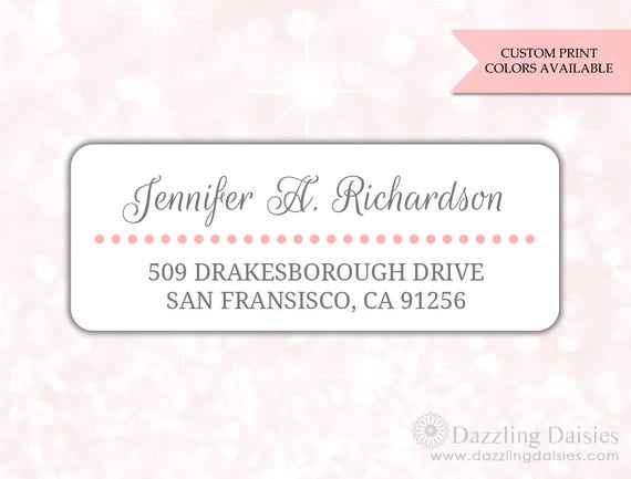 return address labels 30 return address sticker adress etsy