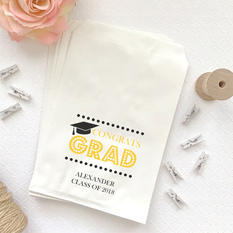 Graduation Candy Bags Graduation Favor Bags Graduation Etsy