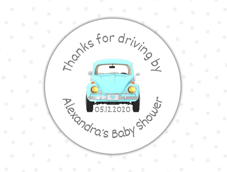 Drive by Baby Shower Stickers Drive Through Baby Shower Etsy