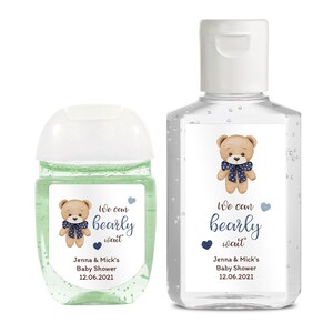 We Can Bearly Wait Hand Sanitizer Labels
