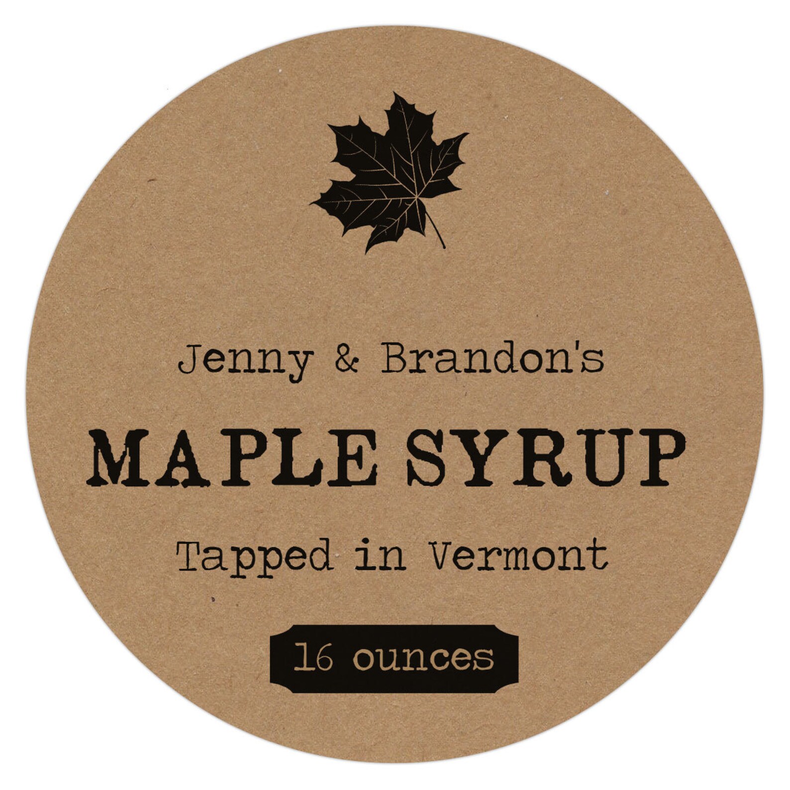 Maple Syrup Labels Maple Syrup Stickers Maple Syrup Bottle Etsy