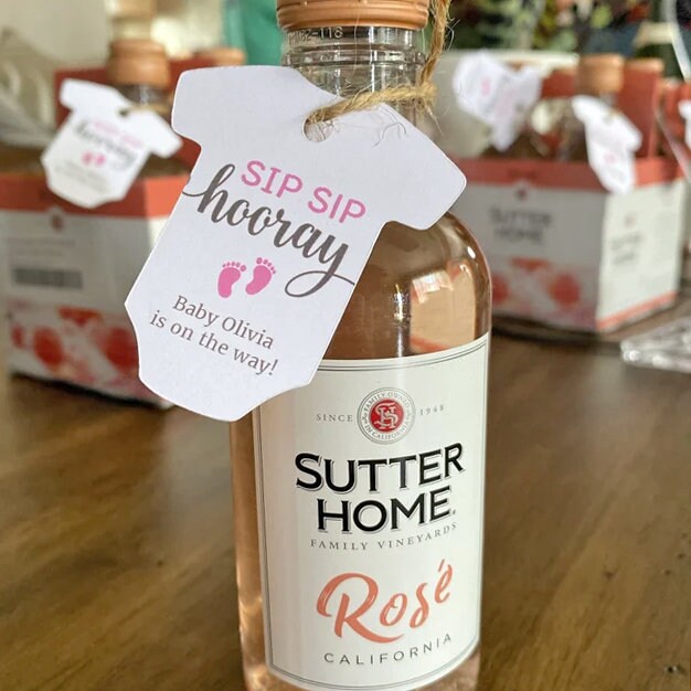 Summer-Ray 50pcs personalizzato Sip Sip Hooray Champagne