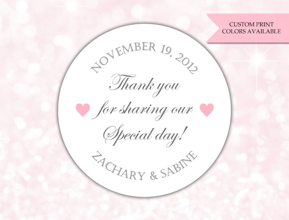 thank you for sharing our special day stickers wedding etsy