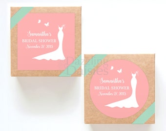 Personalized Bridal Shower Stickers: Custom Thank You Labels for Favors