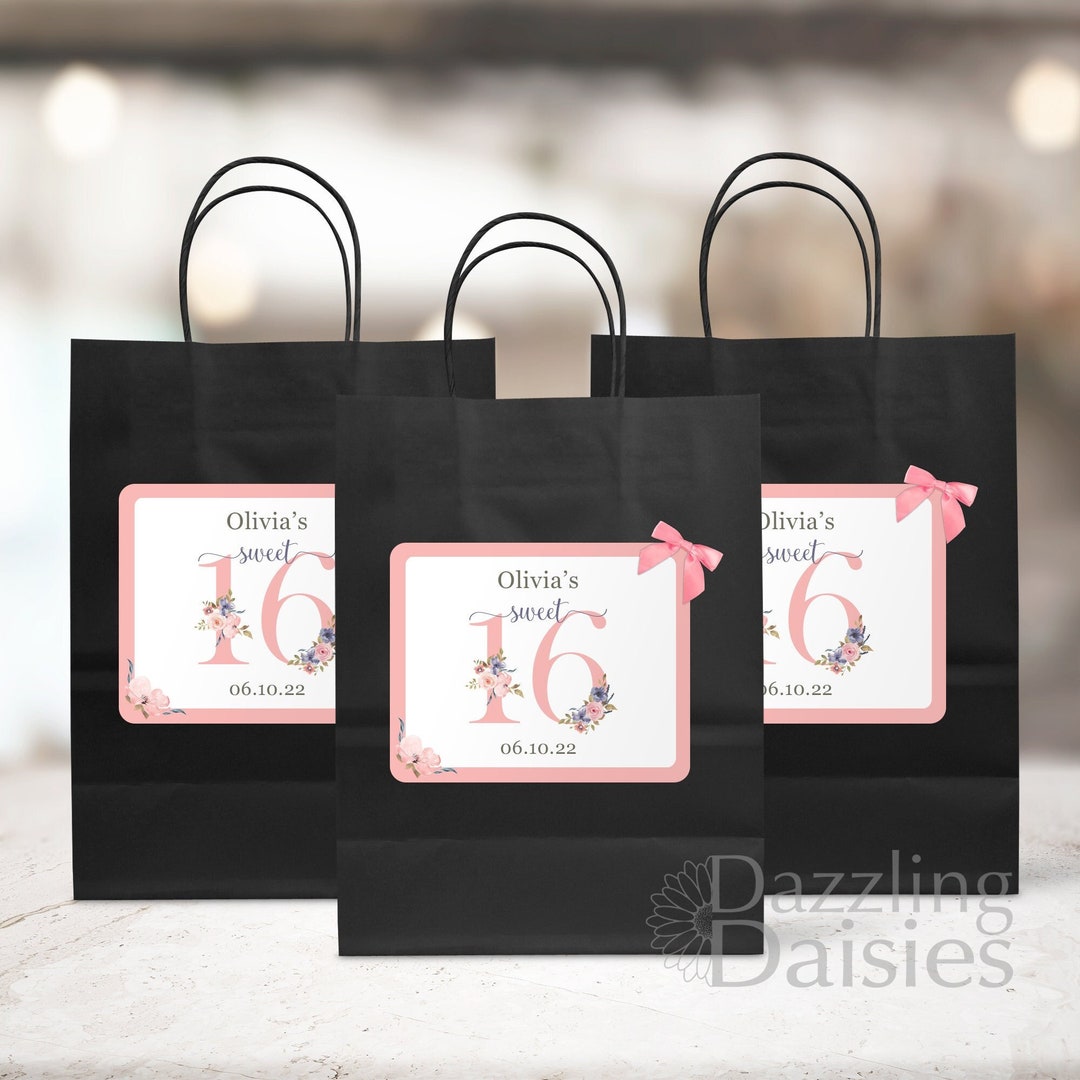 Sweet 16 Goodie Bag Sweet 16 Gift Bags Sweet Sixteen Goodie Bags Sweet