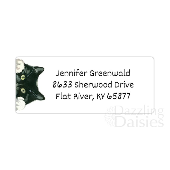 Cat Return Address Labels Amazon.com : Cat Address Label Customized