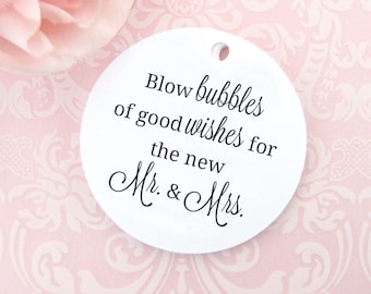 Wedding bubble tags - Bubble tags - Bubble tags wedding - Bubble favor tags