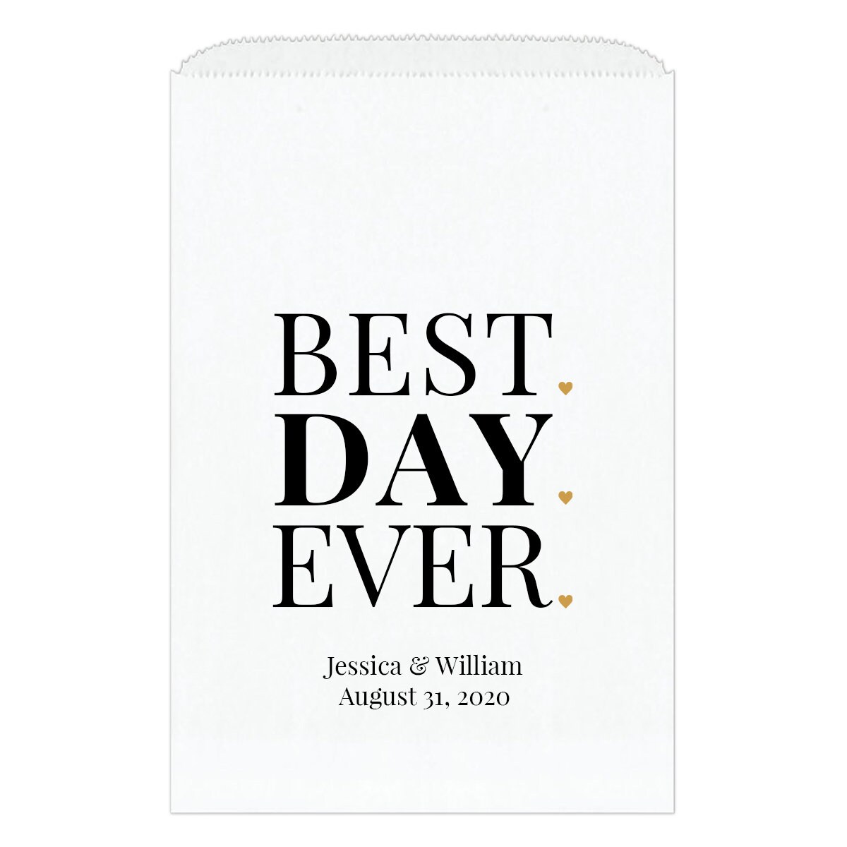Best Day Ever Bag Wedding Favor Bags Etsy