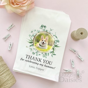 Dog treat bag - Wedding doggie bag - Wedding doggy bag - Wedding dog treat bag - Thank you for celebrating my humans