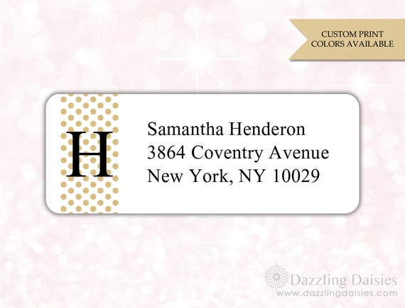 return address labels return address sticker adress labels address stickers monogram return address labels aw002 monogram address labels