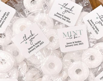 Mint to Be Wedding Favors, Mints Favor for Engagement or Bridal Shower, Life Savers Labels