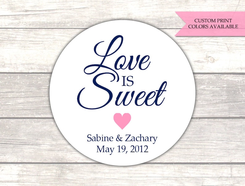 Love is sweet labels Love is sweet wedding sticker - RW006 Love is sweet stickers