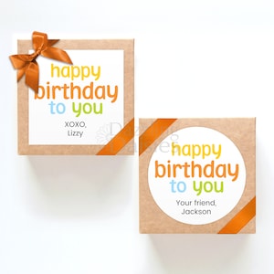 Happy Birthday Stickers for Gifting, Teacher Stickers and Labels, Wrapping Supplies