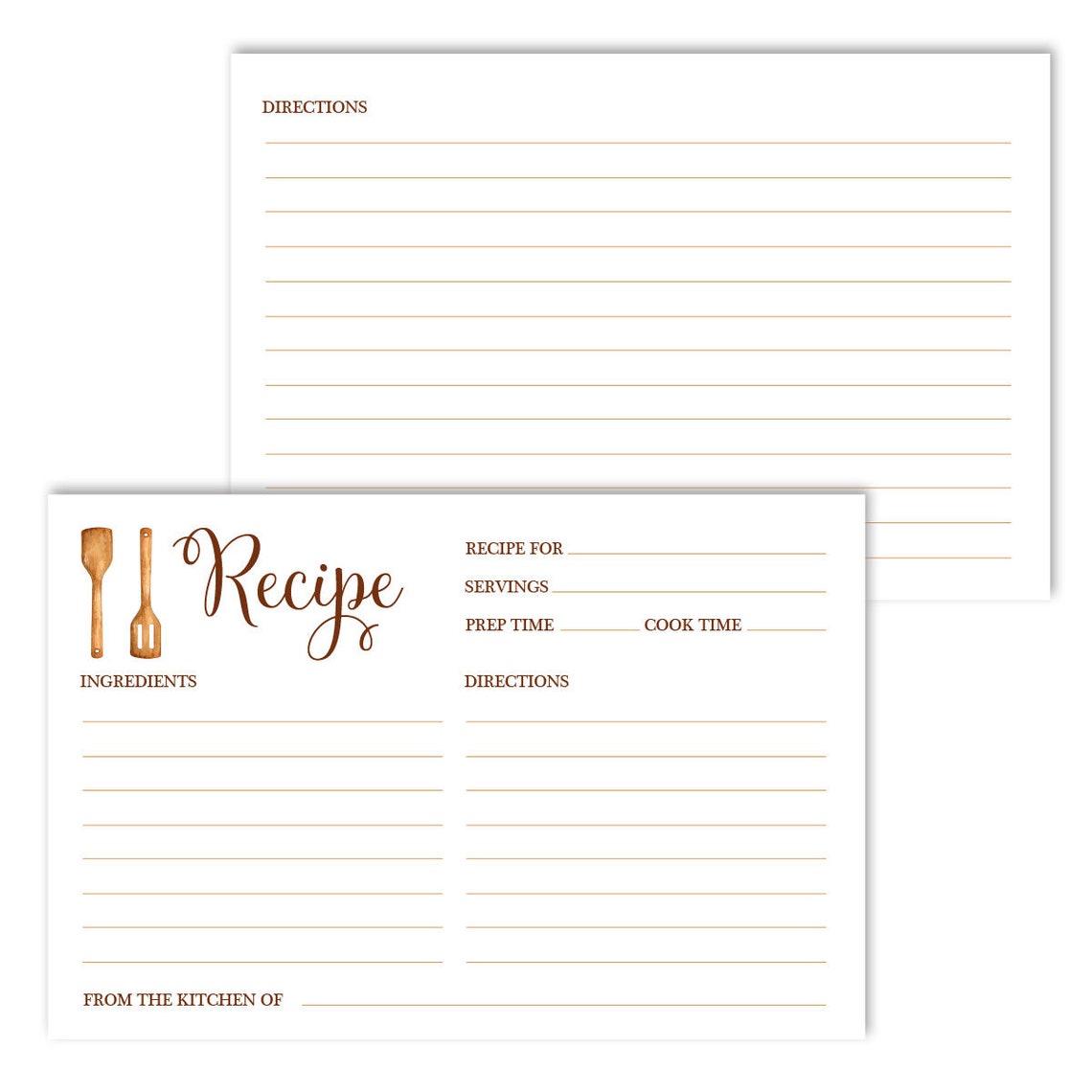 Printed Recipe Cards 4x6 Recipe Cards Farmhouse Recipe | Etsy