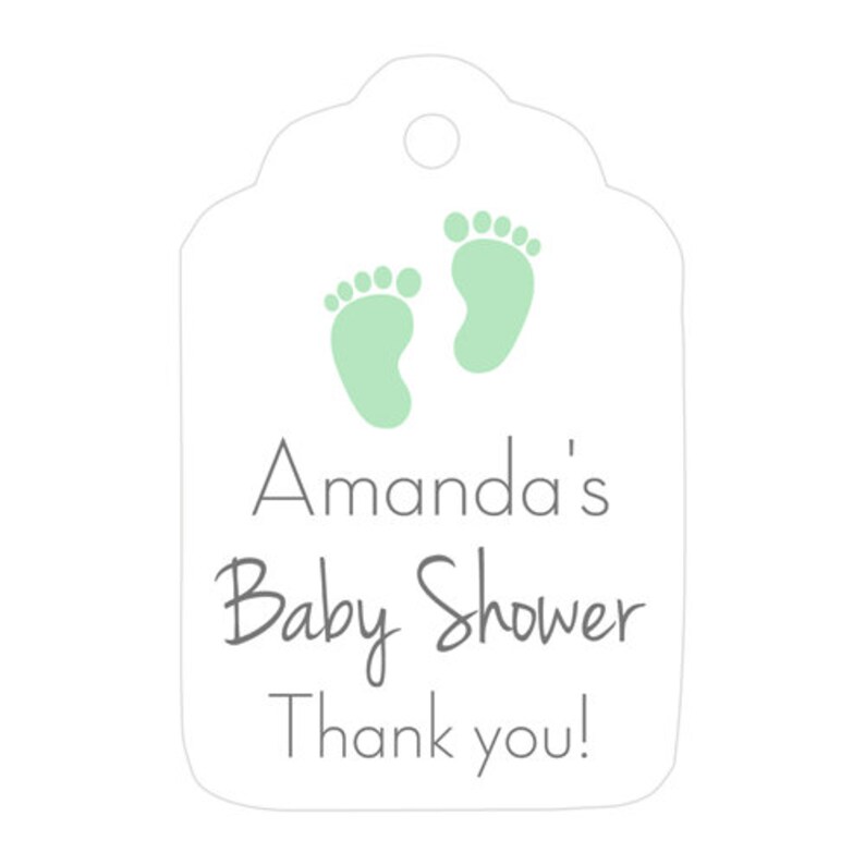 Baby shower gift tag Baby shower tags Baby shower thank Etsy
