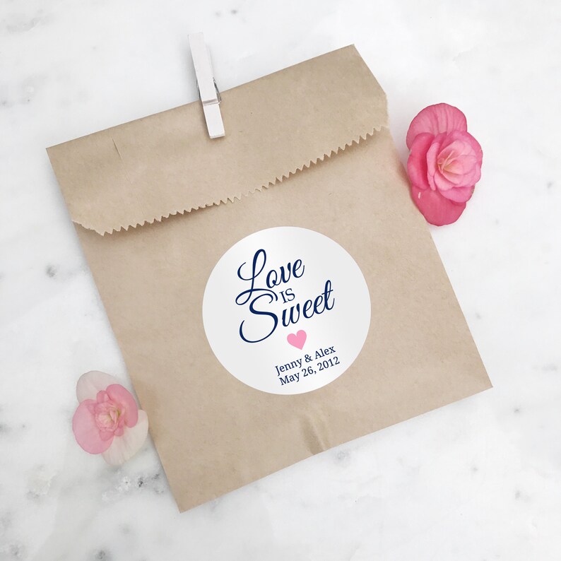 Love is sweet labels Love is sweet wedding sticker - RW006 Love is sweet stickers