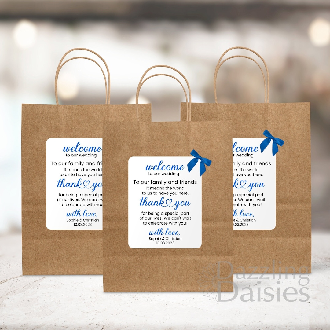 Wedding Hotel Bags Wedding Thank You Bags Wedding Welcome Bags Wedding