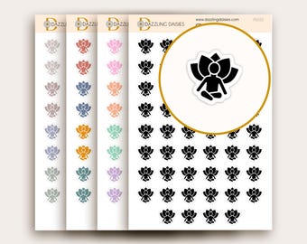 Yoga Planner Stickers: Meditation Class Reminder Labels for Calendar and Planners