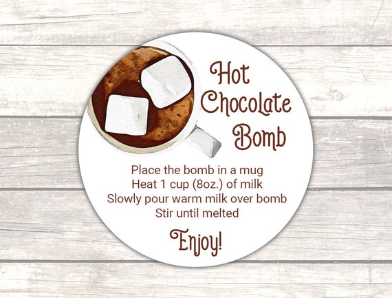 Ensemble de 12 grandes bombes de chocolat chaud, bombes de