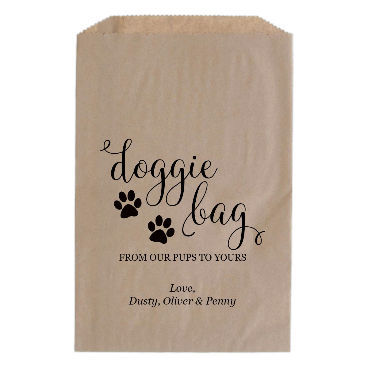 Wedding Doggie Bag Wedding Doggy Bag Dog Treat Bags for - Etsy