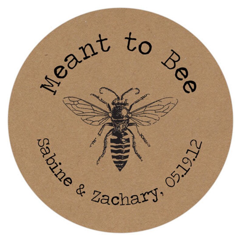 Meant to Bee Stickers Meant to Bee Label RK001 - Etsy