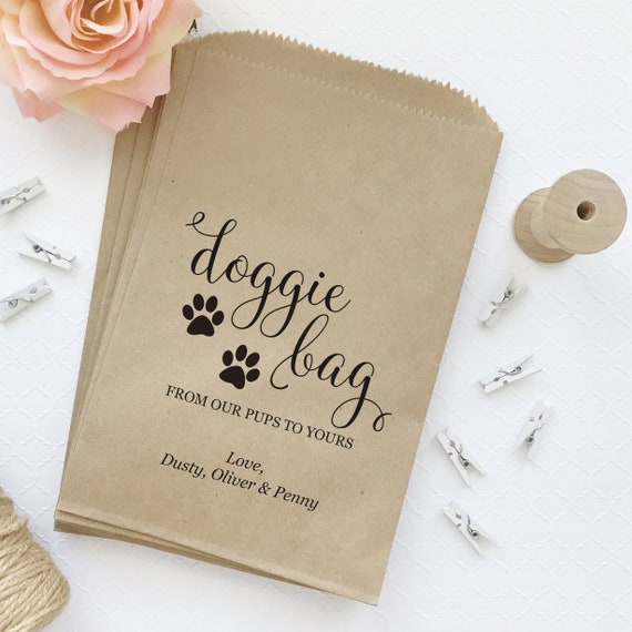 Wedding Doggie Bag Wedding Doggy Bag Dog Treat Bags for | Etsy
