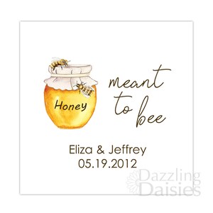 Meant to Bee Stickers Meant to Bee Labels Honey Wedding Stickers ...