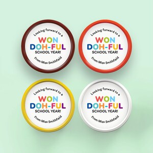 Sticker cadeau Playdoh pour la rentrée scolaire, année scolaire gagnée, année de maternelle, sans bonbons