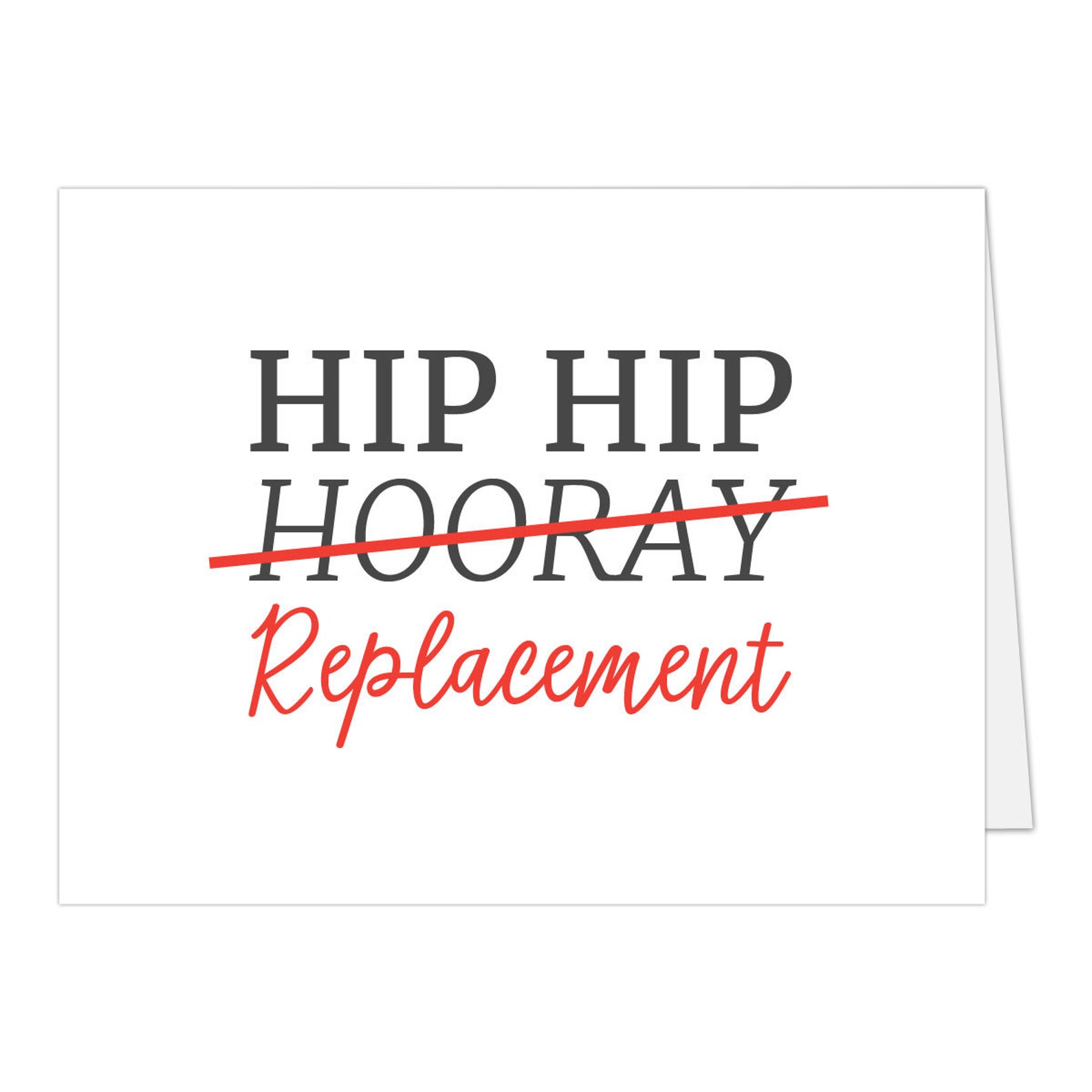 Hip Replacement Card New Hip Card Hip Hip Replacement Card Etsy