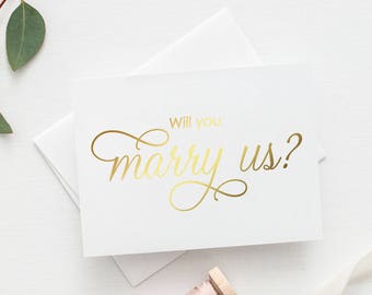 Will you marry us card - Will you be our officiant - Officiant card - Officiant proposal - WC008