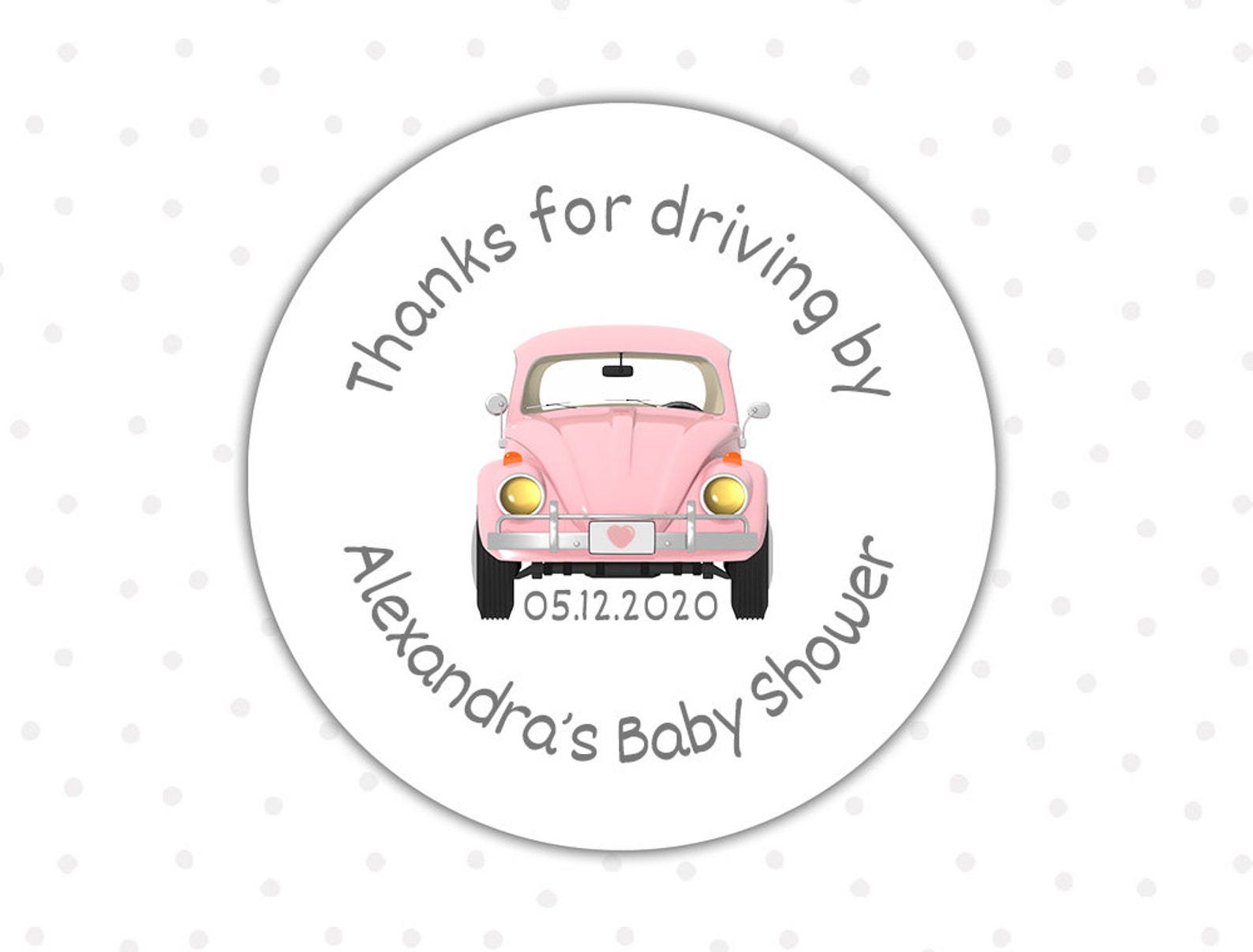 Drive by Baby Shower Stickers Drive Through Baby Shower Etsy