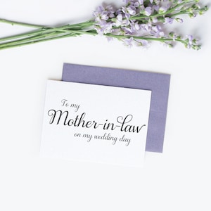 Cartão para minha sogra - Cartão de casamento - Cartões para o dia do casamento - C001-6