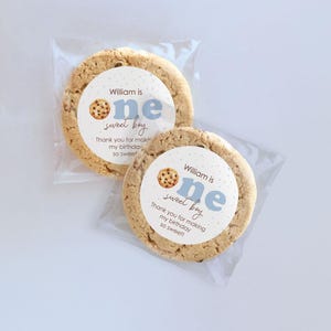 One Sweet Boy Cookie Favor Bags and Stickers