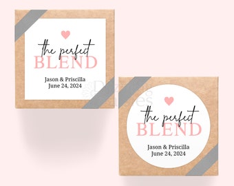 The perfect blend stickers - The perfect blend favor stickers - The perfect blend labels