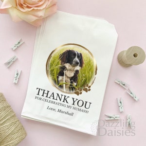 Doggie Bags Wedding Favor, Doggy Bags, Dog Treat Favors, Thank You For Celebrating My Humans