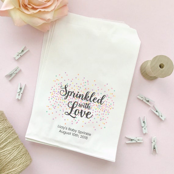 Baby Shower Candy Bags Baby Shower Treat Bags Baby Shower Etsy