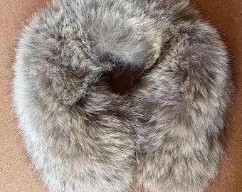 Vintage Grey Fox Fur Collar