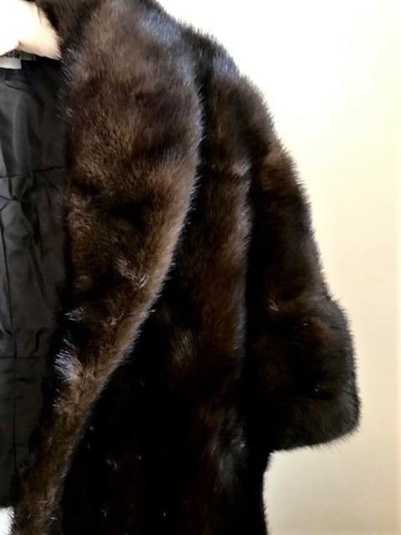 Stunning Vintage Dark Mink Fur Stole