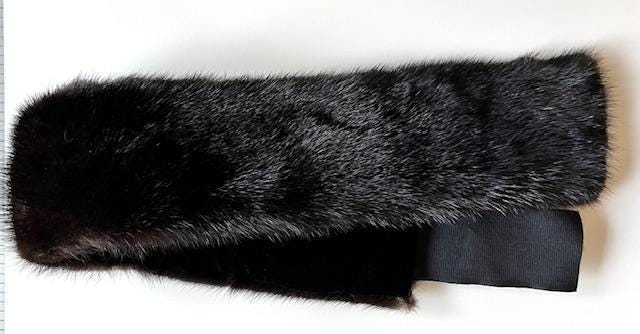 Vintage Dark Brown Mink Fur Headband - Etsy display picture 3