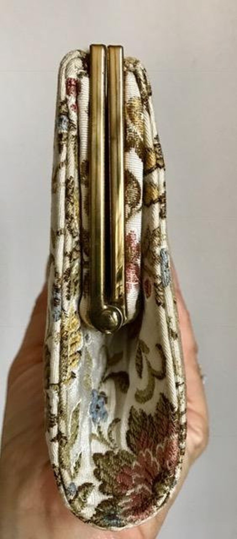 Beautiful Vintage Floral Pattern Purse by Nicholas Reich Etsy